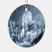 ジョージワシントンとその将軍オーナメント セラミックオーナメント (左)