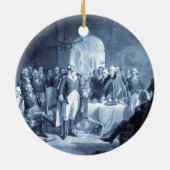 ジョージワシントンとその将軍オーナメント セラミックオーナメント (裏面)