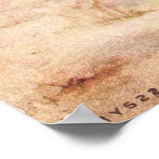 ジョージワシントンとラファイエットアットバレーフォージ ポスター (角)