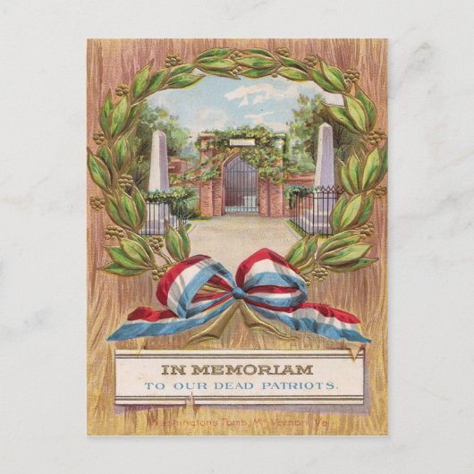 ジョージワシントンの墓山バーノンVA ポストカード (正面)