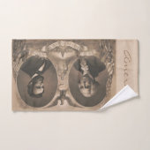 ジョージワシントンアブラハムリンカーンイーグルUSヴィンテージ バスタオルセット (ハンドタオル)