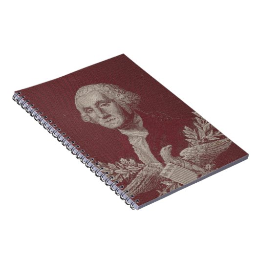 ジョージワシントンイーグルスターストライプズUSAポートレート ノートブック (右側)