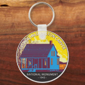 ジョージワシントンカーバーナショナルモニュメントヴィンテージ キーホルダー (正面)