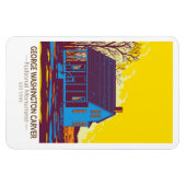 ジョージワシントンカーバーナショナルモニュメントヴィンテージ マグネット (横)