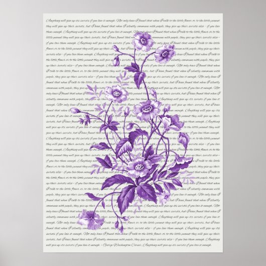 ジョージワシントンカーバー引用文ウォールアート ポスター (正面)