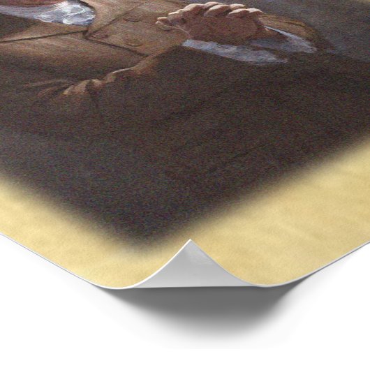 ジョージワシントンサンデーモーニング祈りの言葉 ポスター (角)