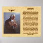 ジョージワシントンサンデーモーニング祈りの言葉 ポスター (正面)