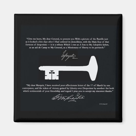 ジョージワシントンズリバティ鍵マグネット マグネット (正面)