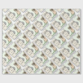 ジョージワシントンブリッジおもしろいギフト ラッピングペーパー (フラット)