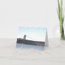 ジョージワシントンブリッジのハドソン像 カード