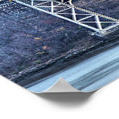 ジョージワシントンブリッジ&ザレッドライトハウスNYC ポスター (角)