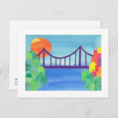 ジョージワシントンブリッジ ポストカード (正面/裏面)