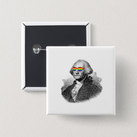 ジョージワシントンプライド 缶バッジ (正面&裏面)