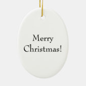 ジョージワシントンポートレートオーバルクリスマスオーナメント セラミックオーナメント (裏面)