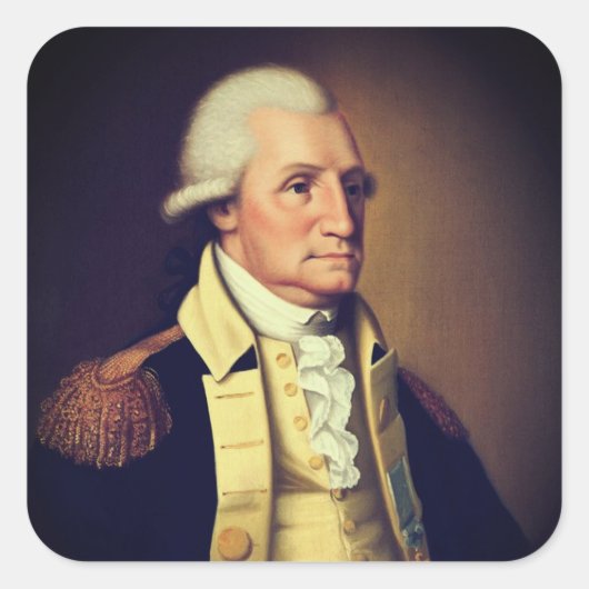 ジョージワシントンポートレート(1790) スクエアシール (正面)