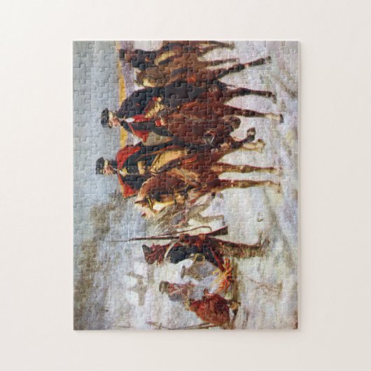 ジョージワシントンラファイエットバレーフォージアーミー ジグソーパズル (縦)