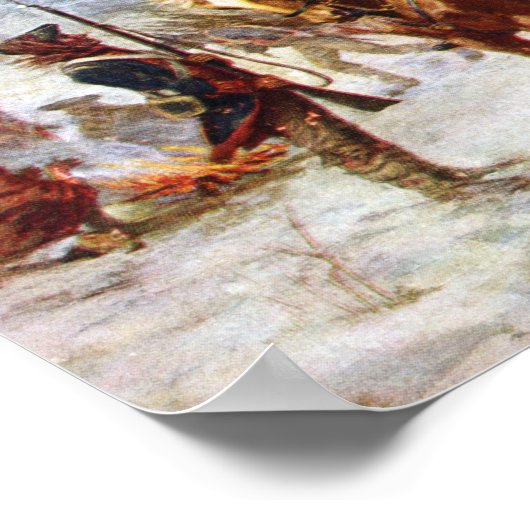 ジョージワシントンラファイエットバレーフォージアーミー ポスター (角)