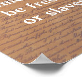 ジョージワシントン引用文オンザタイム ポスター (角)