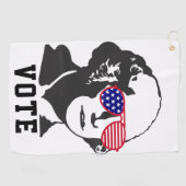 ジョージワシントン愛国的赤白青 ゴルフタオル (横)