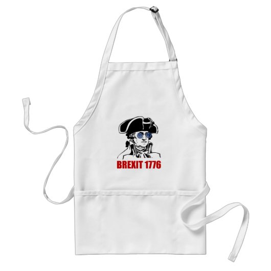 ジョージワシントンBrexit 1776 EU国旗のサングラス スタンダードエプロン (正面)