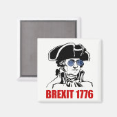 ジョージワシントンBrexit 1776 EU国旗のサングラス マグネット (正面/裏面)