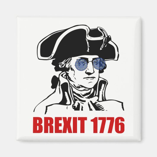 ジョージワシントンBrexit 1776 EU国旗のサングラス マグネット (正面)