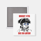 ジョージワシントンBrexit 1776 EU国旗のサングラス マグネット (正面/裏面)