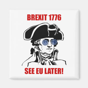 ジョージワシントンBrexit 1776 EU国旗のサングラス マグネット