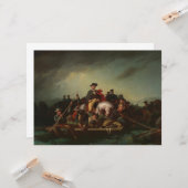 ジョージワシントンDelaware川を渡る カード (正面/裏面インサイチュ)