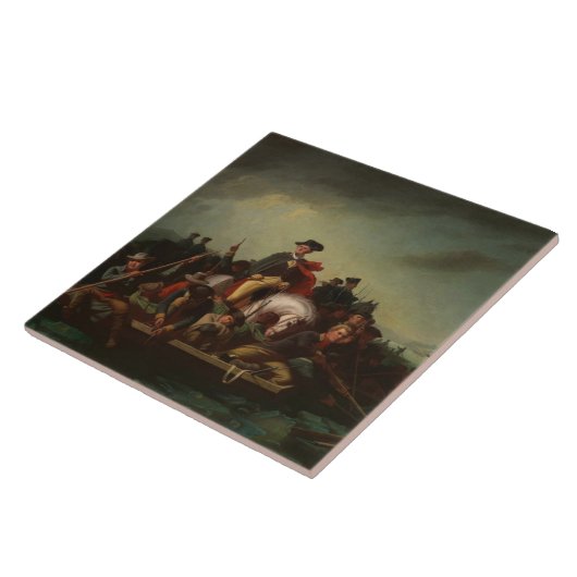 ジョージワシントンDelaware川を渡る タイル (側面)