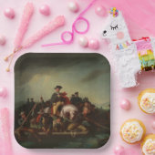 ジョージワシントンDelaware川を渡る ペーパープレート (パーティー)