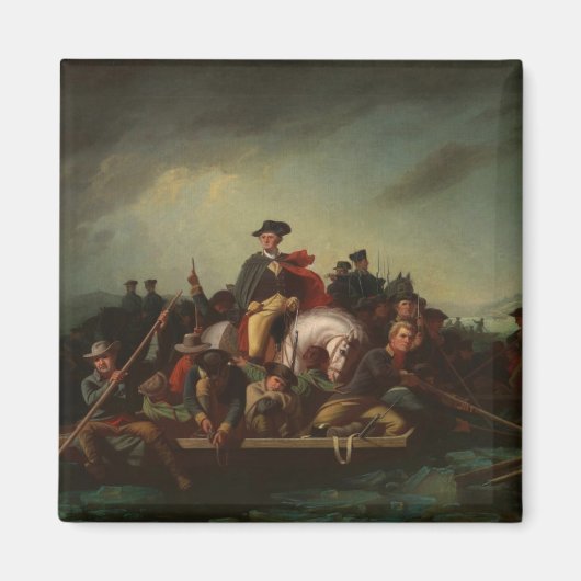 ジョージワシントンDelaware川を渡る マグネット (正面)