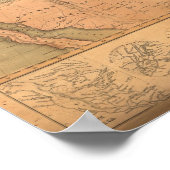 ジョージワシント統一されたンとの州の地図 ポスター (角)