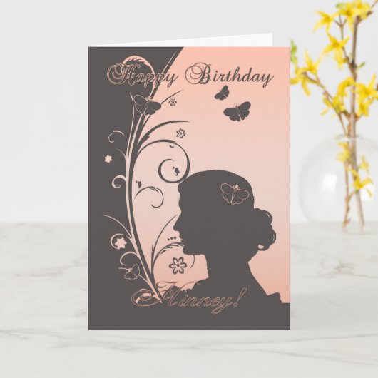 ジョージー – ヒンニー誕生日カードforスペシャルレディ カード (黄色い花)