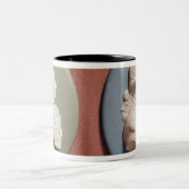 ジョージ四世の円形浮彫り ツートーンマグカップ (中央)