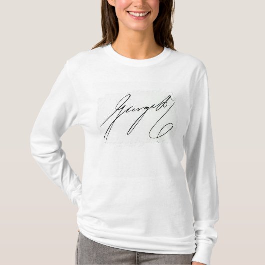 ジョージ四世の署名 Tシャツ (正面)
