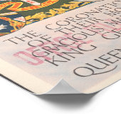 ジョージ国王とエリザベス女王の戴冠式 ポスター (角)