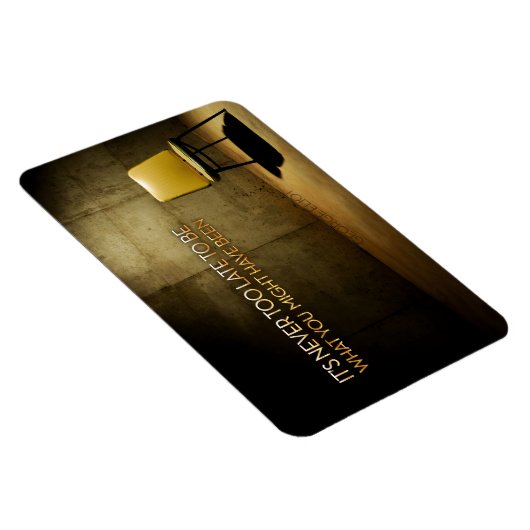 ジョージ感動的エリオット引用文「決して遅すぎない」 マグネット (右側)