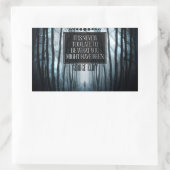 ジョージ感動的エリオット引用文「決して遅すぎない」 長方形シール (バッグ)