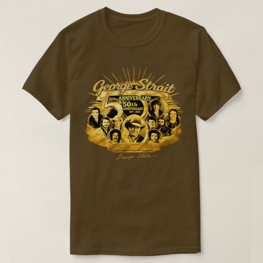 ジョージ海峡50周年記念1975 - 2025感謝してい Y Tシャツ (デザイン正面)