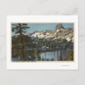 ジョージ湖とハイシエラ湖の景色 ポストカード (正面)