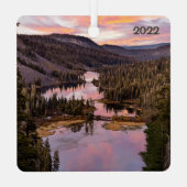 ジョージ湖と双子の湖 メタルオーナメント (裏面)