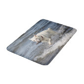 ジョージ湖に白いドイツのシェパード バスマット (アングル)