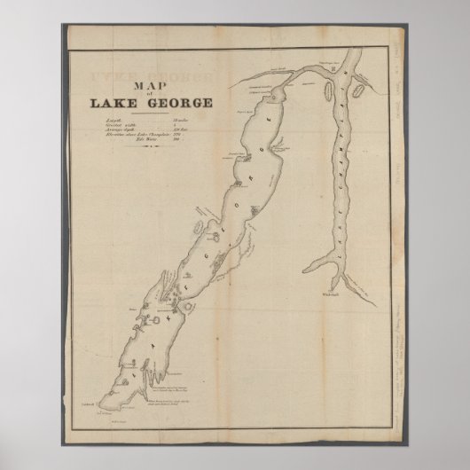 ジョージ湖のポスター ポスター (正面)