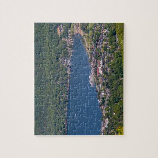 ジョージ湖の先端 ジグソーパズル (縦)