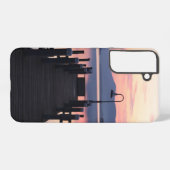 ジョージ湖の桟橋での日の出 SAMSUNG GALAXYケース (裏面横)