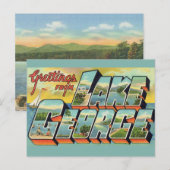 ジョージ湖よりのご挨拶 ポストカード (正面/裏面)