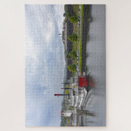 ジョージ湖、ニューヨーク、蒸気船 ジグソーパズル