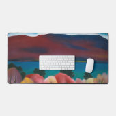 ジョージ湖（秋） |ジョージア・オキーフェ | デスクマット (キーボード&マウス)