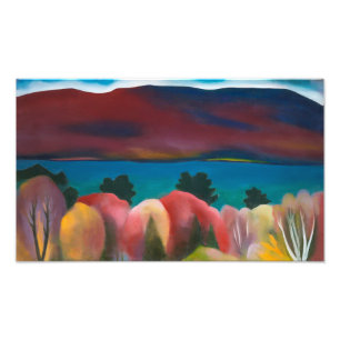 ジョージ湖(秋) ジョージア・オキーフェ フォトプリント